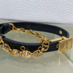 Christian Dior Caro Colle Noire Clutch With Chain